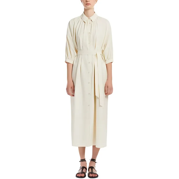 WEEKEND MaxMara Long Sleeved Dress Women's Ivory-2