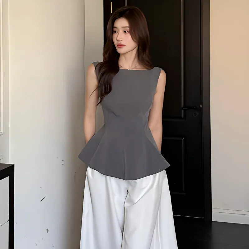 Gentle Welcome Tank Top Women's Gray-2
