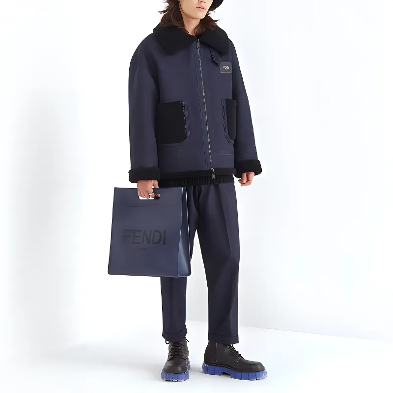 FENDI Jeans Men Blue-2