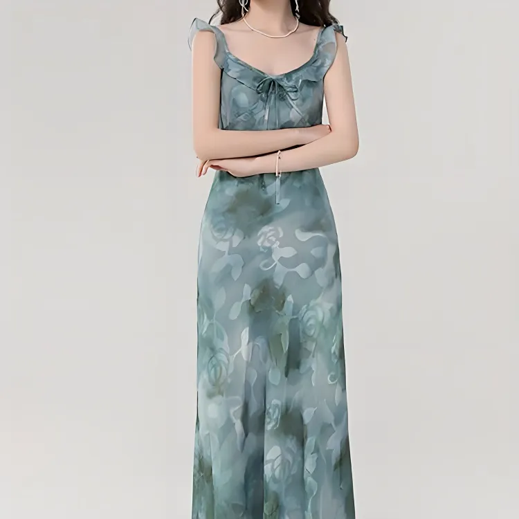TORIGHT Sleeveless Dress Women's Blue-6