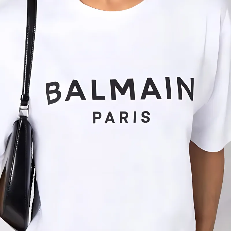 BALMAIN Crop Tops Women's White-4