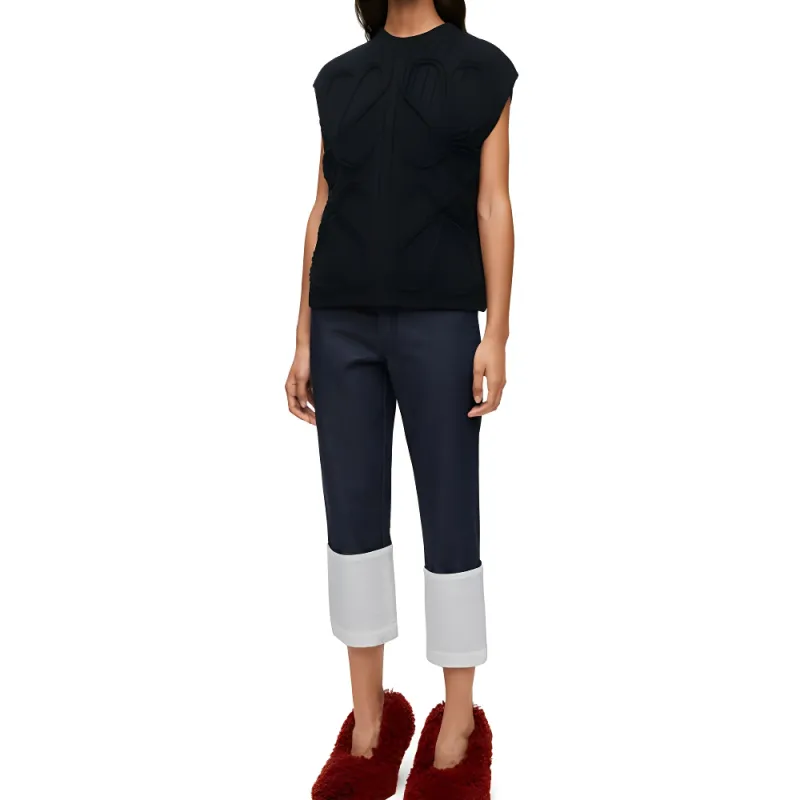 LOEWE FW23 Tank Tops Women's Black-1
