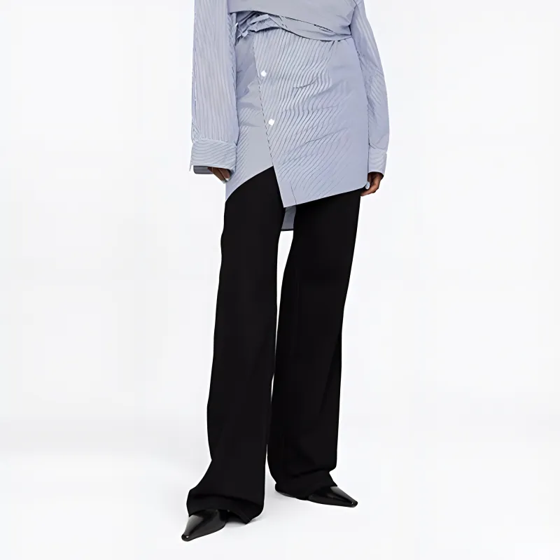 Balenciaga Wrap Dress Blue/White-4