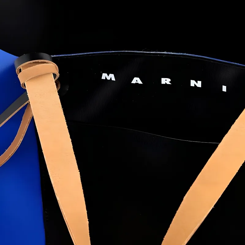 MARNI Tribeca Two Tone Shopping Bag-4