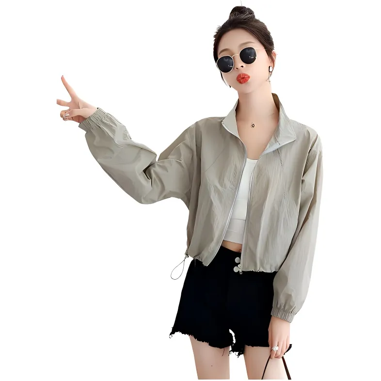 Mu Xiao Xin Cropped Coat Women's-5
