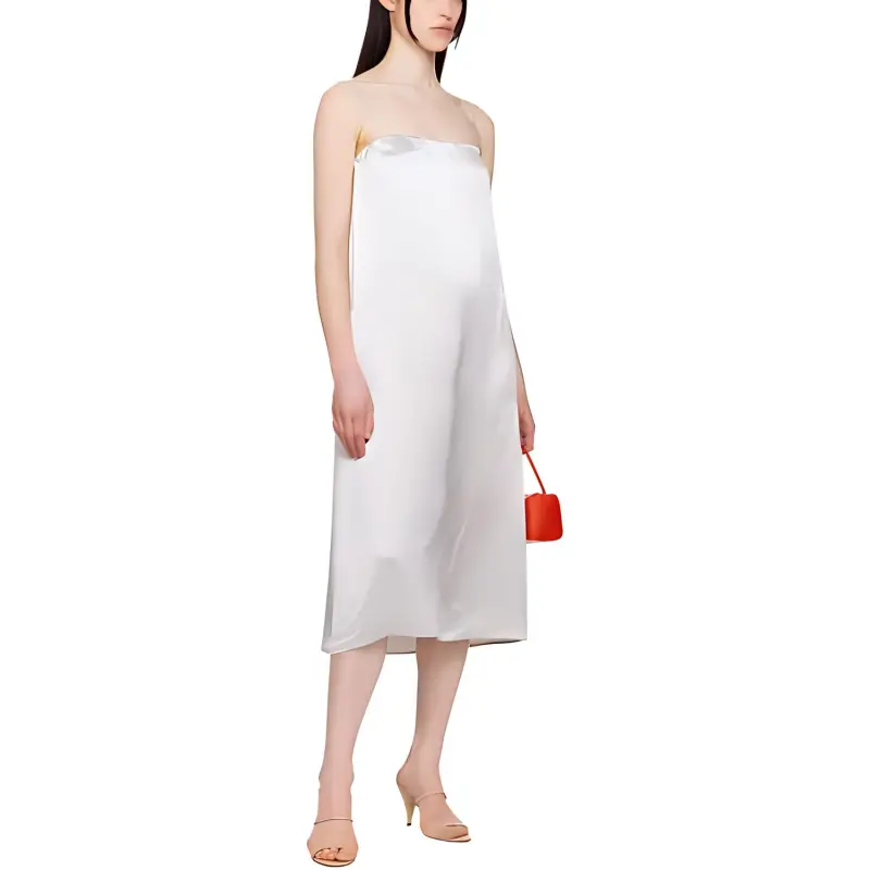 MaxMara Slip Dress Women's Pearl Gray-1