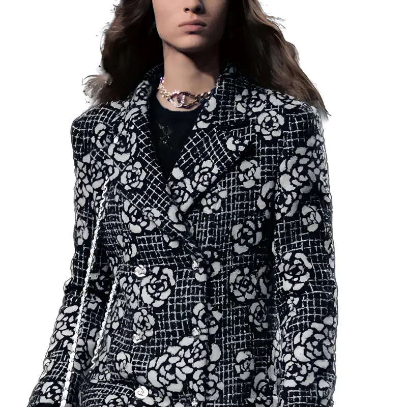 CHANEL Coats Women's Black-2