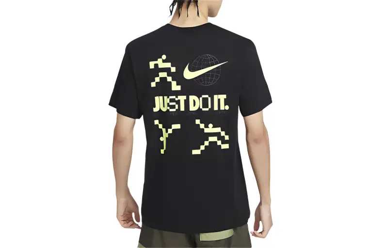 Nike T Shirts Men Black-1