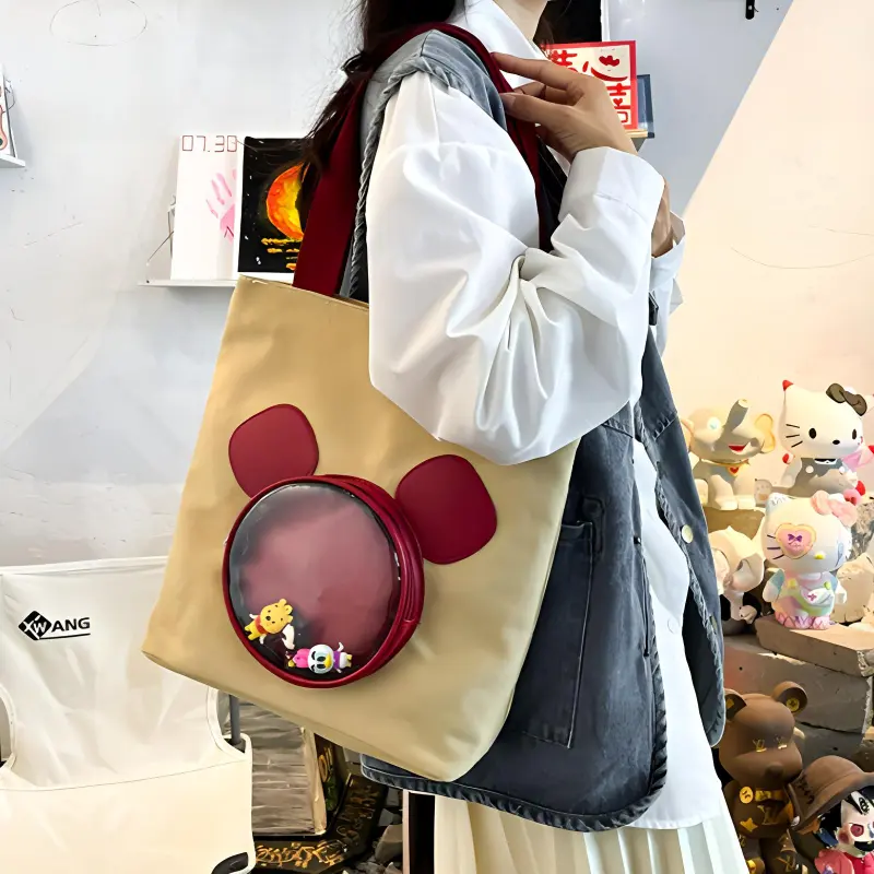 Disney Canvas Bag Tote Bag Shopping Bag Shoulder Bag Unisex Multicolor-5