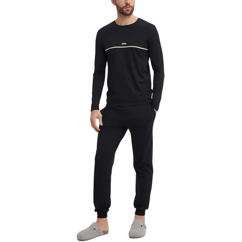 HUGO BOSS Logo print Long sleeve T shirt-1
