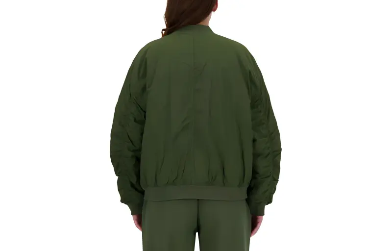 New Balance Linear Heritage Woven Jackets Coats Women's Kombu Green-1