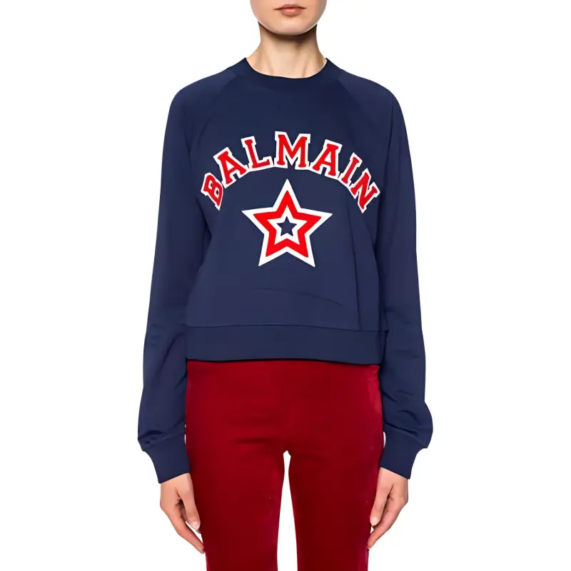 BALMAIN Sweatshirt Women's Marine Blue-1