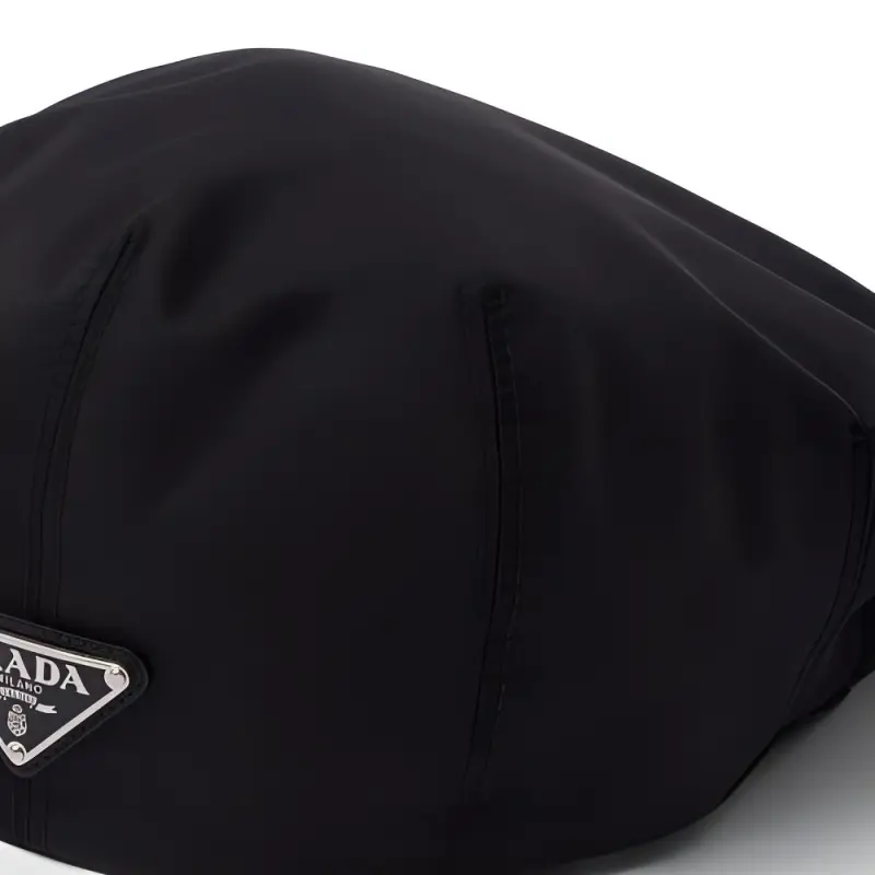 PRADA Recycled Nylon Berets Women's Black-2