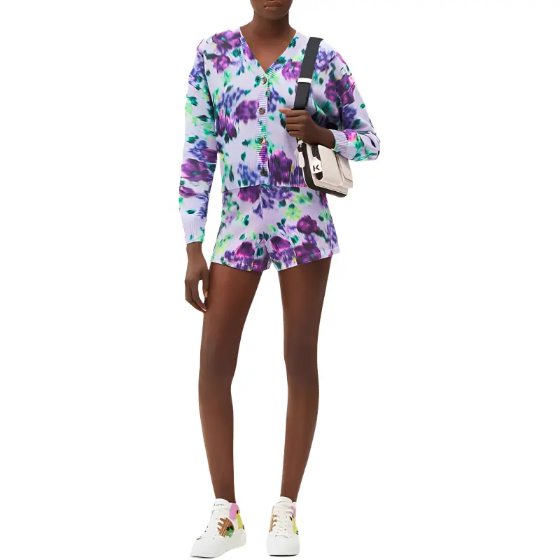 KENZO Floral Printed Knitted Cardigan-1