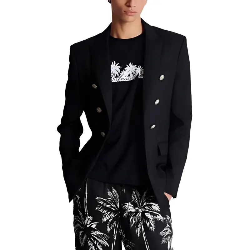 BALMAIN Single Breasted Tailored Blazer-3