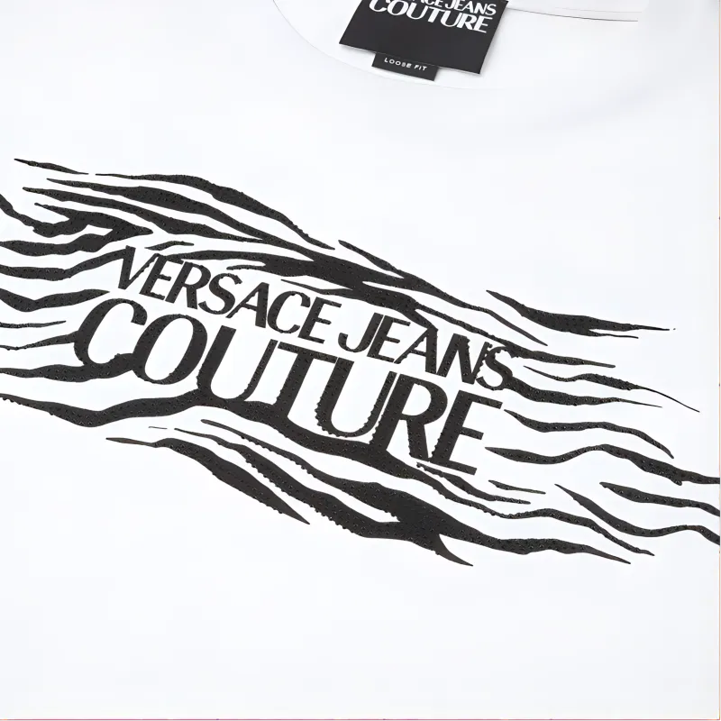 VERSACE Jeans Couture Zebra motif T shirt-2