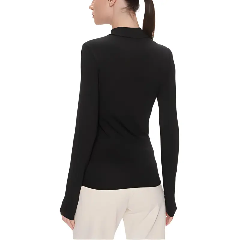Calvin Klein Fine ribbed Mock neck Top-4