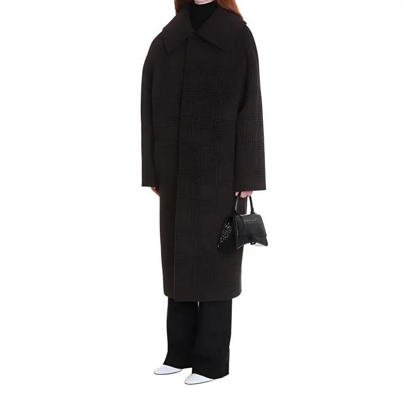 Balenciaga Coats Unisex Brown-4