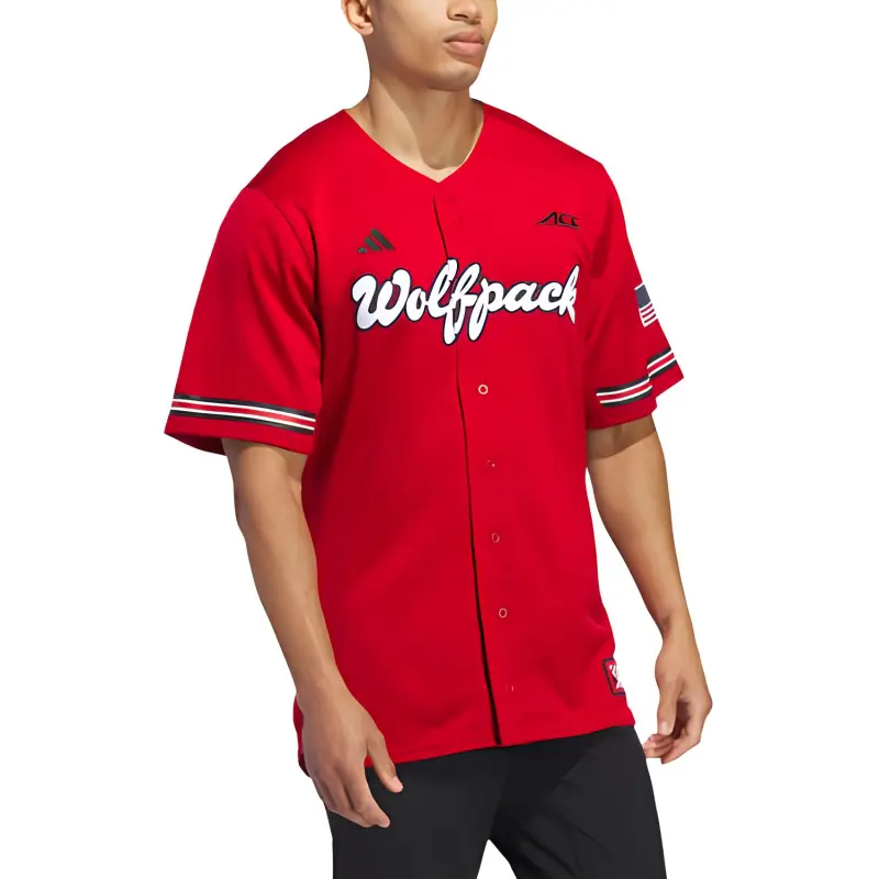 Adidas Nc State Reverse Retro Replica Baseball Jersey-3