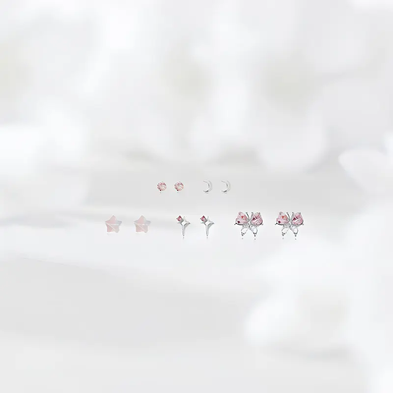 TRUE ME Alloy Stud Earrings Women's-2