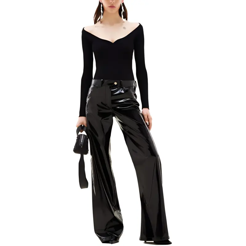 COURREGES Long Sleeved V Neck Jumper-1