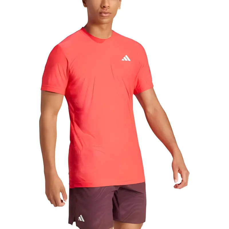 Adidas Free Shipping With AdiClub Tennis Pro Climacool+ FreeLift Tee-3