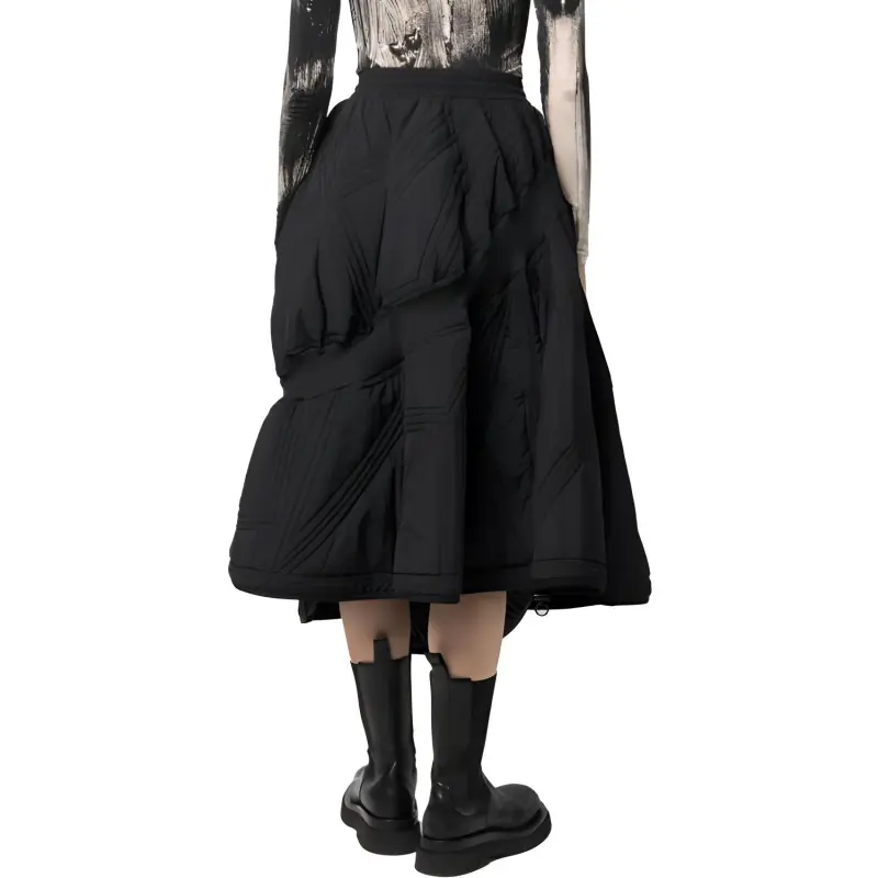Y 3 Casual Long Skirts Women's Black-3