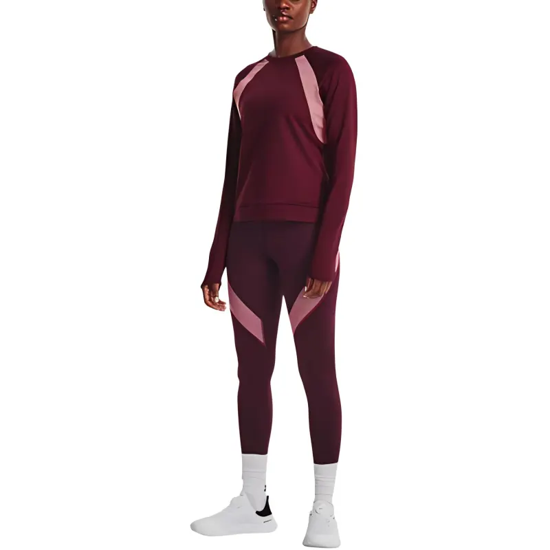 Under Armour Cold Weather Full Length Leggings Women's Dark Red-3
