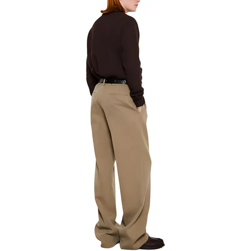 JIL SANDER High Waist Straight Leg Pants-3