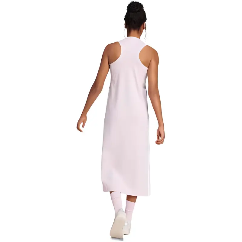 Adidas Free Shipping With AdiClub Essentials 3 Stripes Long Racerback Dress-2