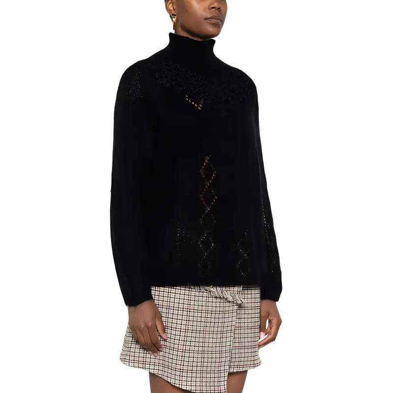 Twinset Lace detail Sweater-3