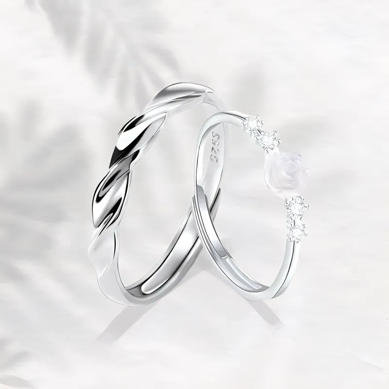 Chongqing Gold Store S925 Silver Rings Unisex-3