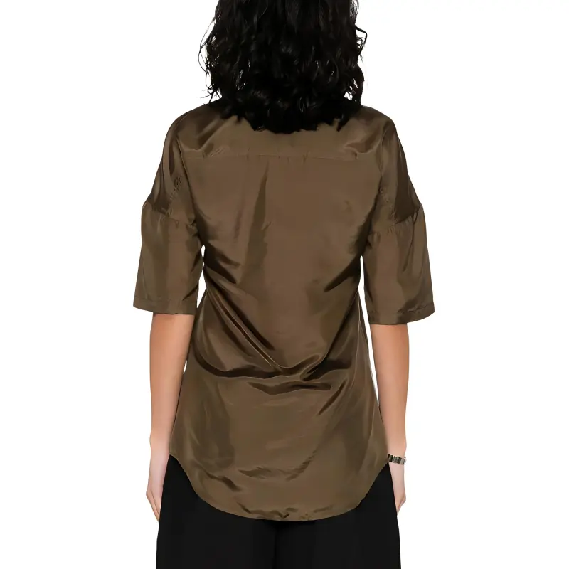 Lemaire Pussy Bow Short Sleeved Shirt-2