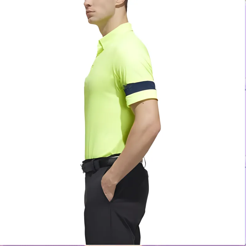 Adidas Polo Shirt Men's Neon Yellow-3