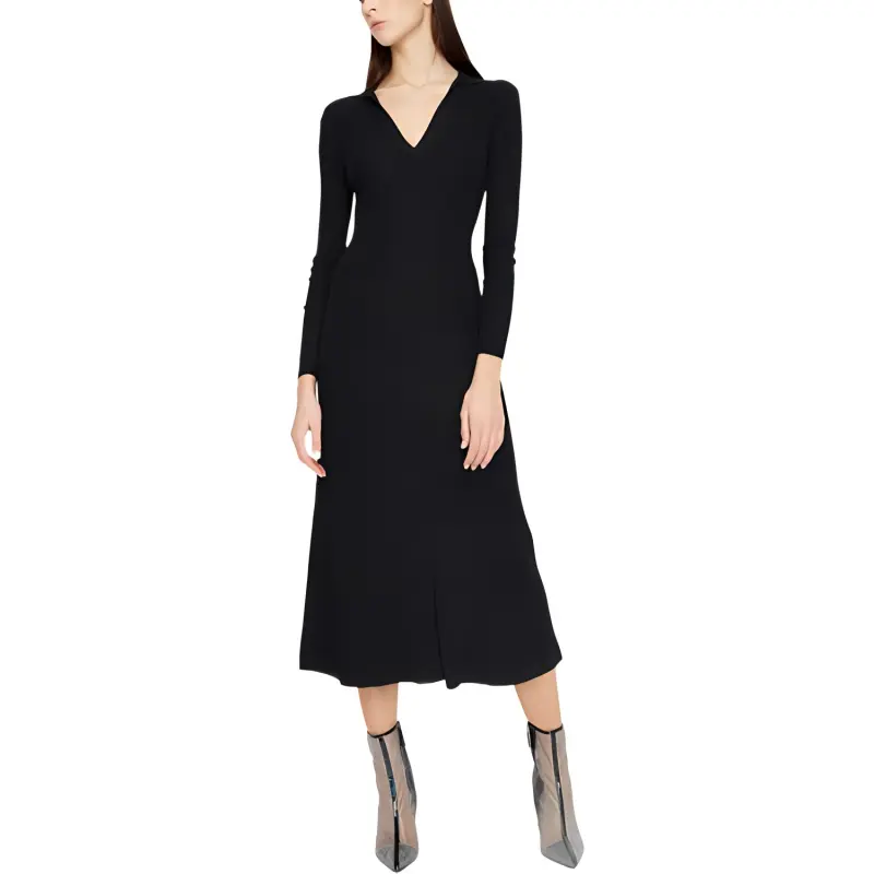 ARMANI EXCHANGE Long-Sleeved Dresses Women's Black-2