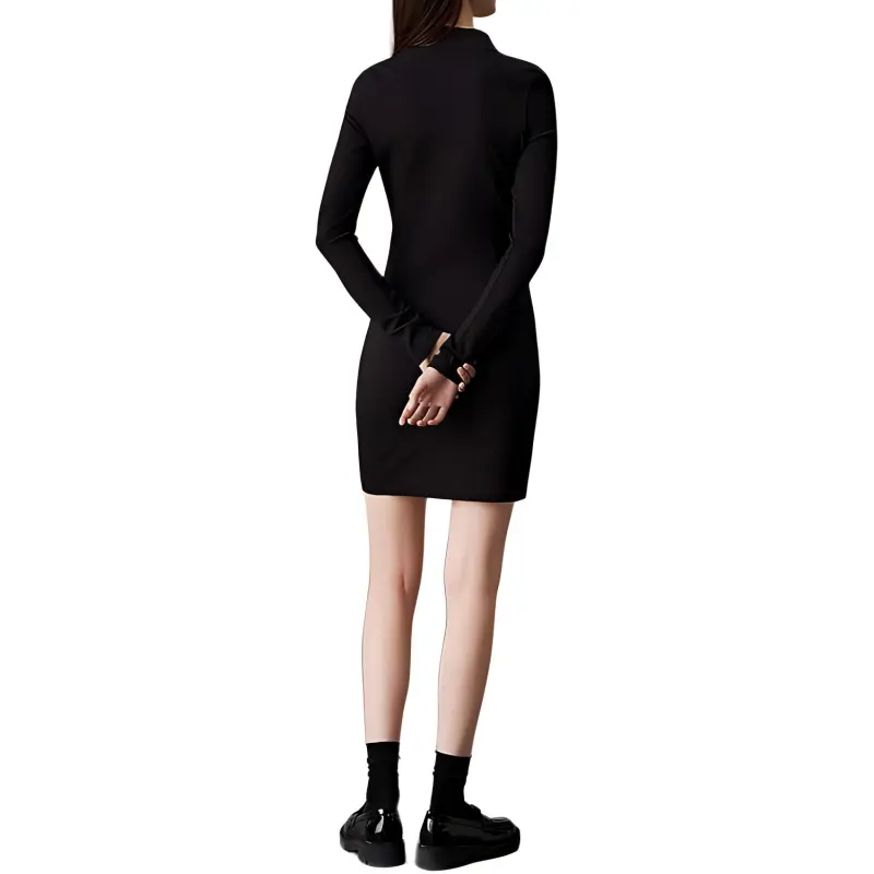 CALVIN KLEIN Long Sleeved Dresses Women's Black-2