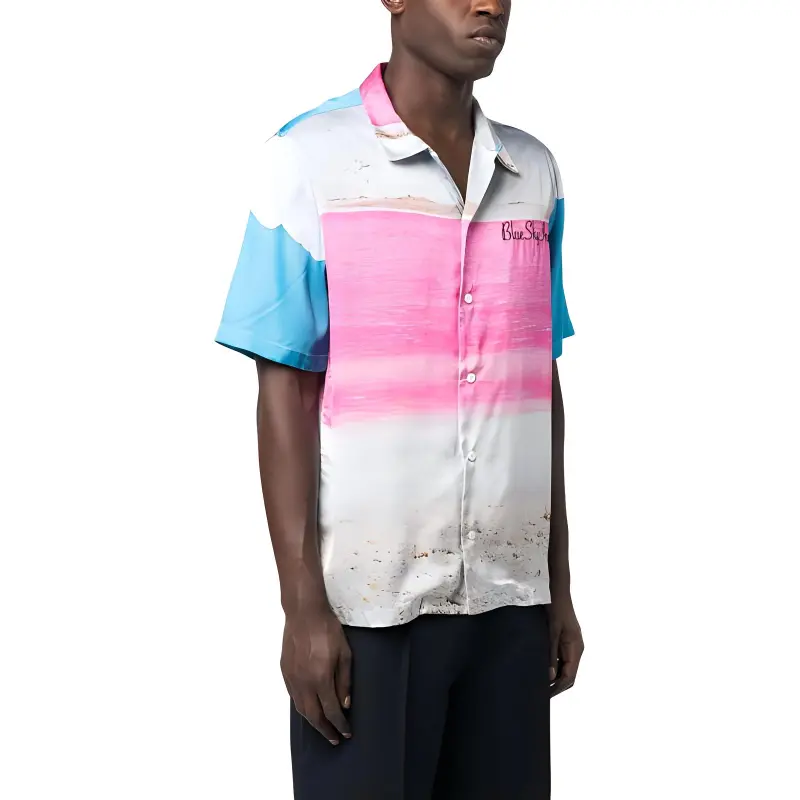 Blue Sky Inn Abstract pattern Short sleeve Shirt-3