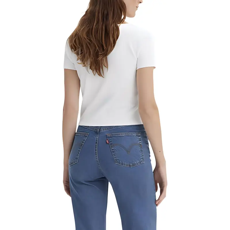 Levis T Shirts Women's White-2