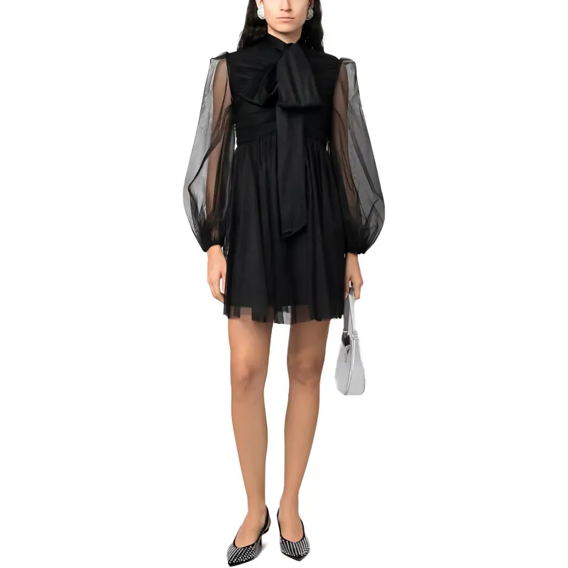 Zimmermann Long-Sleeved Dresses Women's Black-1