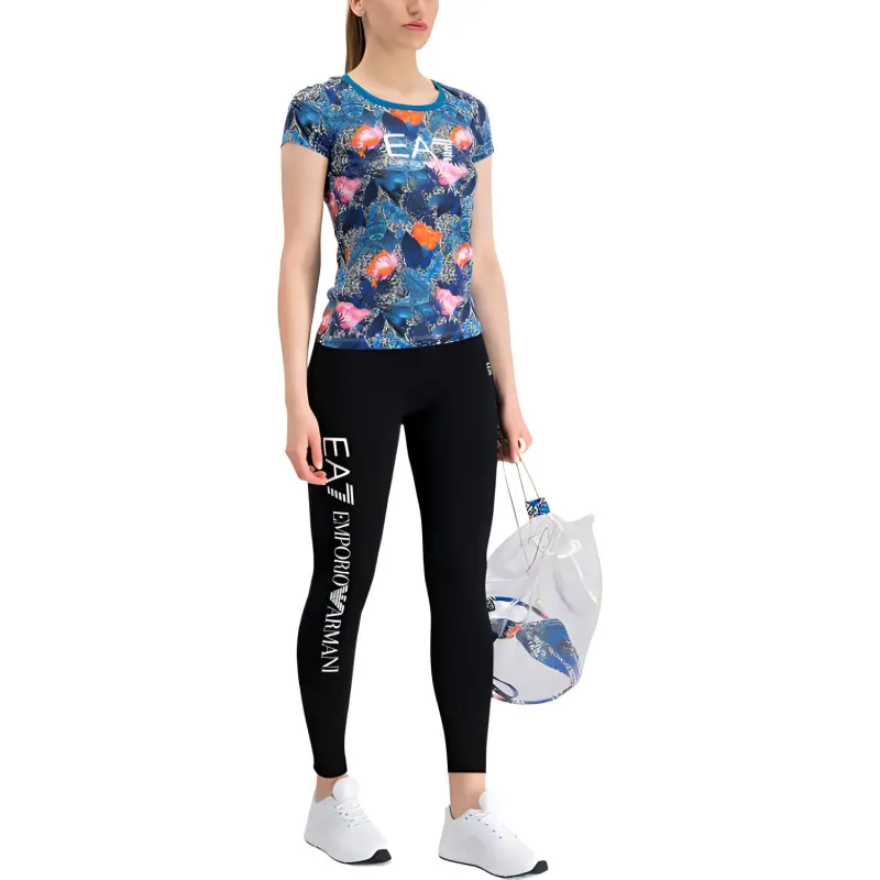 EMPORIO ARMANI EA7 T Shirts Women's Blue-1