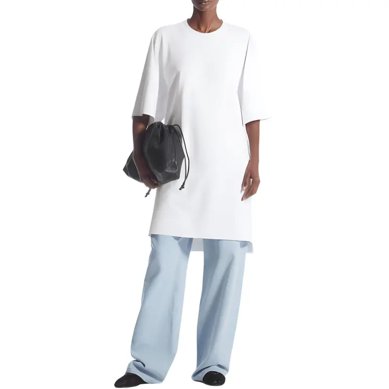 COS Short Sleeved Dresses Women's White-1