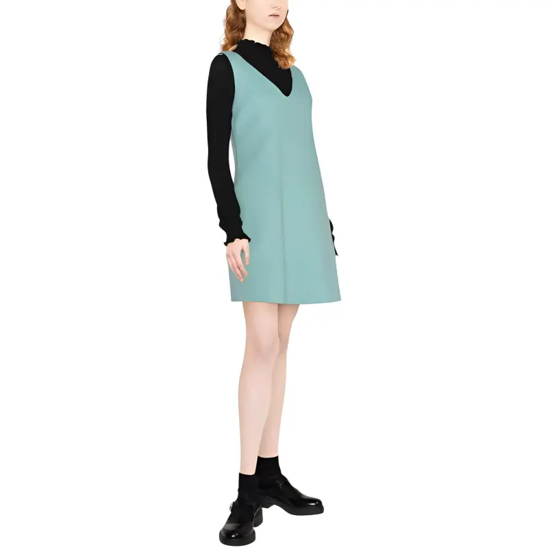 PAROSH Slip Dresses Women's Blue-3