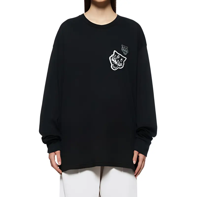 Onitsuka Tiger T Shirt Unisex Black-2