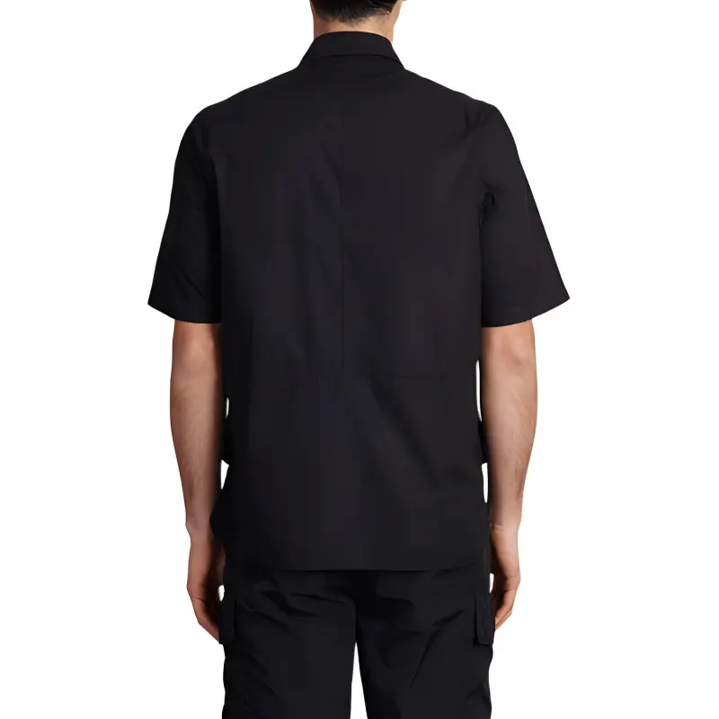 C.P.Company Logo Embroidered Short Sleeved Shirt-1