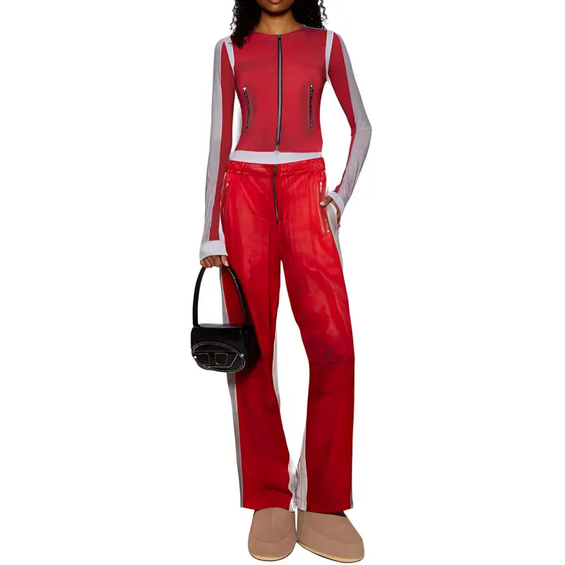 DIESEL T Clau P2 Long Sleeve Top 'Formula Red'-1