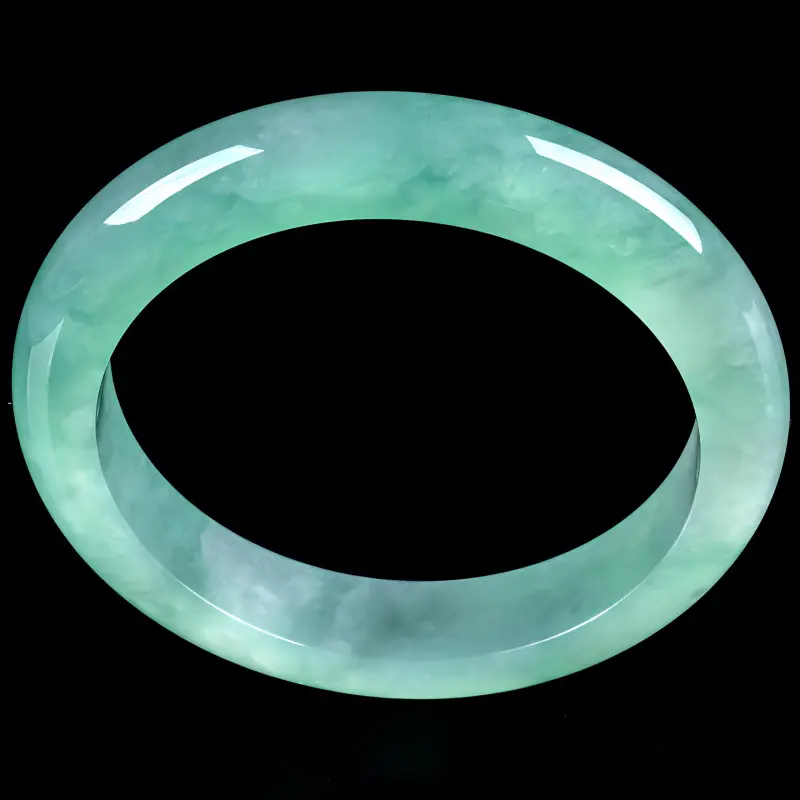 PUPAN Ice Glutinous Jadeite Bangles Women's-2