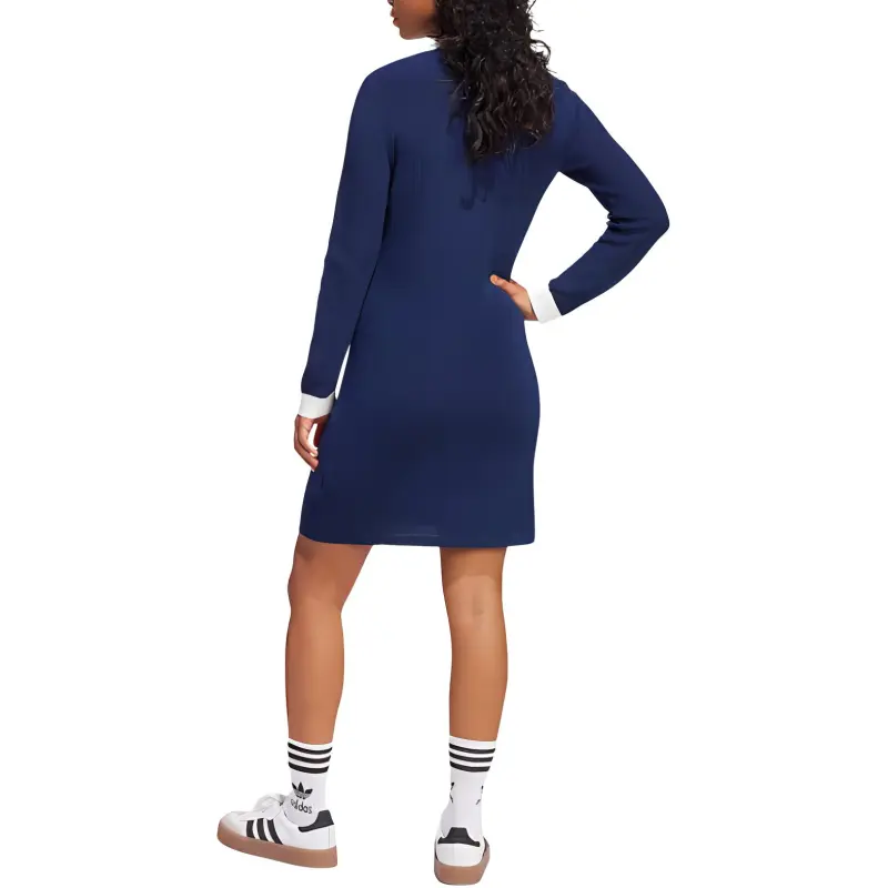 Adidas Originals Knitted Polo Dress-2