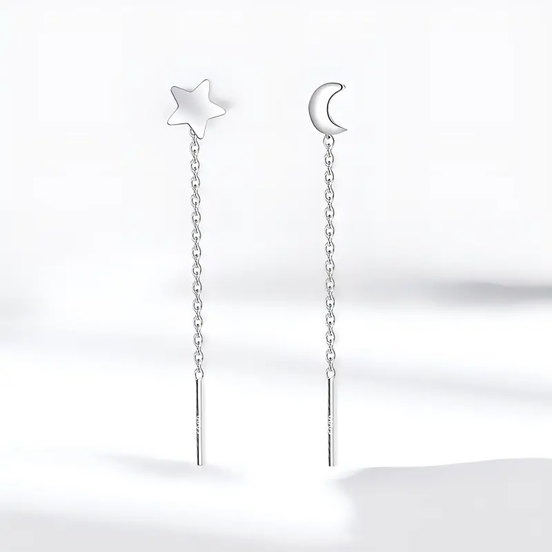 SWEET PLANET S999 Fine Silver Drop Earrings Women's-1