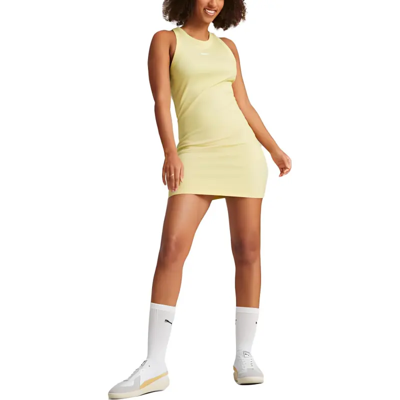 PUMA Sleeveless Dress Women's Yellow-2