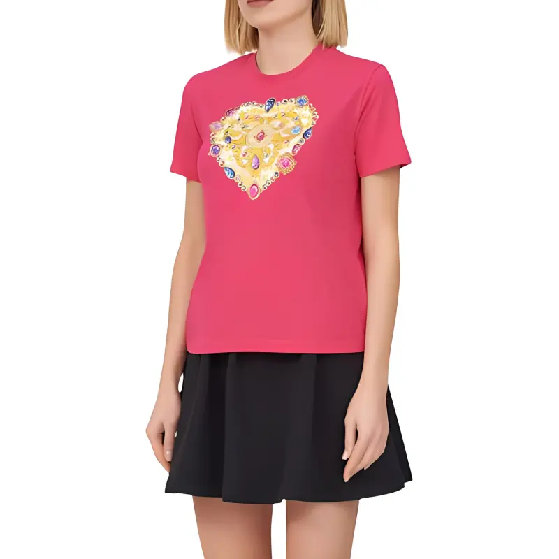 VERSACE JEANS COUTURE T Shirt Women's Fuchsia-3
